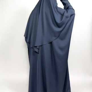 Denim Blue Classic Butterfly Abaya