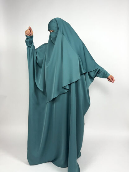 Turquoise Classic Butterfly Abaya